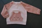 C&A baby club sweater met poezenzak bruin/roze maat 74, Kinderen en Baby's, C&A, Ophalen of Verzenden, Jongetje of Meisje, Zo goed als nieuw