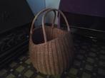 decoratieve houtmand, Huis en Inrichting, Woonaccessoires | Schalen en Manden, Ophalen, Zo goed als nieuw, Riet, Mand