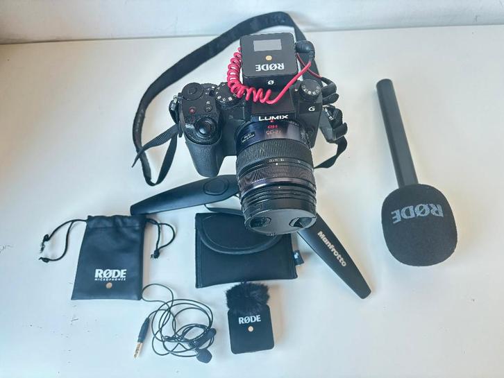Panasonic G7 + lumix 12-35 + RØDE sans fil + micro interview, TV, Hi-fi & Vidéo, Photo | Appareils professionnels, Utilisé, Enlèvement ou Envoi