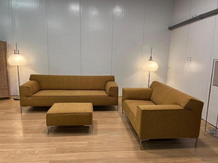 Neuf tapissé Design on Stock Bloq set – Jaune ocre, Maison & Meubles, Canapés | Coins salons complets, Neuf, Tissus, Enlèvement ou Envoi