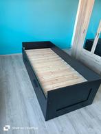 Ikea brimnes, Huis en Inrichting, Slaapkamer | Bedden, Ophalen, Nieuw, Grijs, 80 cm
