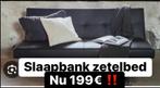 Slaapzetel nu 199 €, Huis en Inrichting, Ophalen, Nieuw