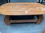 Solid wood oval coffee table 115x50x50, Gebruikt, 45 tot 60 cm, Hout, 75 cm of meer