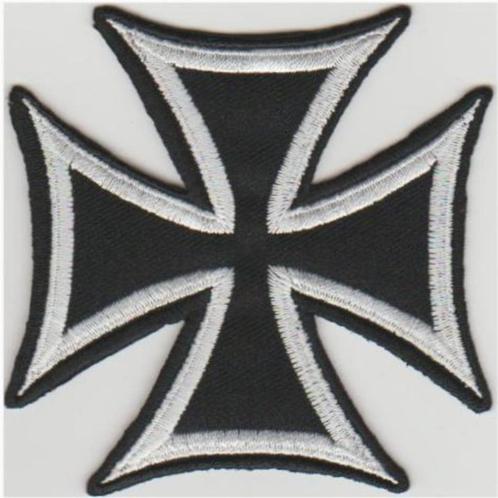 Iron Cross stoffen opstrijk patch embleem #7, Motoren, Accessoires | Overige, Nieuw, Verzenden