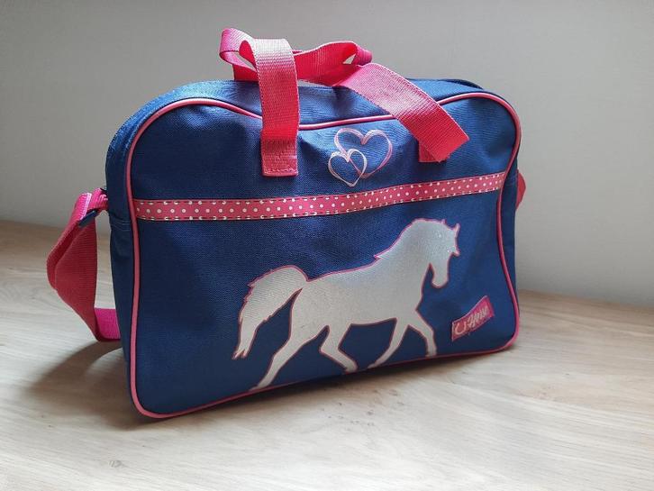 Schoudertas met paard (Horse), Bijoux, Sacs & Beauté, Sacs | Sacs à bandoulière, Comme neuf, Bleu, Enlèvement