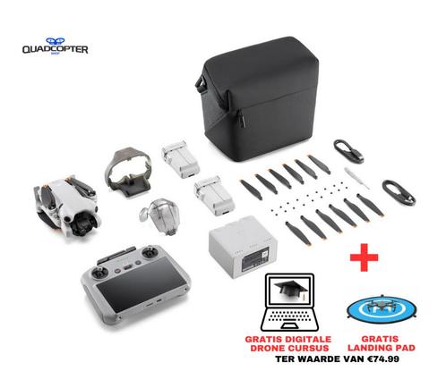 DJI Mini 4 PRO- Fly More Combo- incl RC331 (RC2) remote cont, Audio, Tv en Foto, Drones, Nieuw, Drone met camera, Ophalen of Verzenden