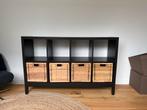KALLAX ikea kast • zwartbruin, Huis en Inrichting, Ophalen, Gebruikt