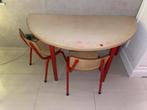 Stevig schooltafeltje met 2 stoelen, Huis en Inrichting, Bureaus, Ophalen, Gebruikt, Bureau