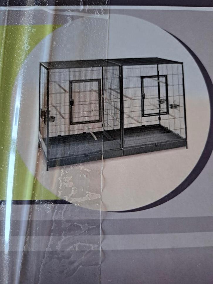 TE KOOP GROTE MOOI  KOOI  OP WIELTJES, Dieren en Toebehoren, Knaagdieren en Konijnen | Hokken en Kooien, Zo goed als nieuw, Kooi