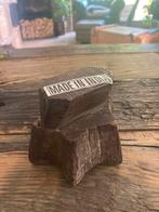 Antique Double Paisley Wood Textile Block, Antiek en Kunst, Ophalen of Verzenden