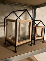 2 Windlichten, Ophalen, Hout