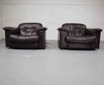 Paire de fauteuils lounge en cuir De Sede DS-101, Maison & Meubles, Comme neuf, Enlèvement ou Envoi