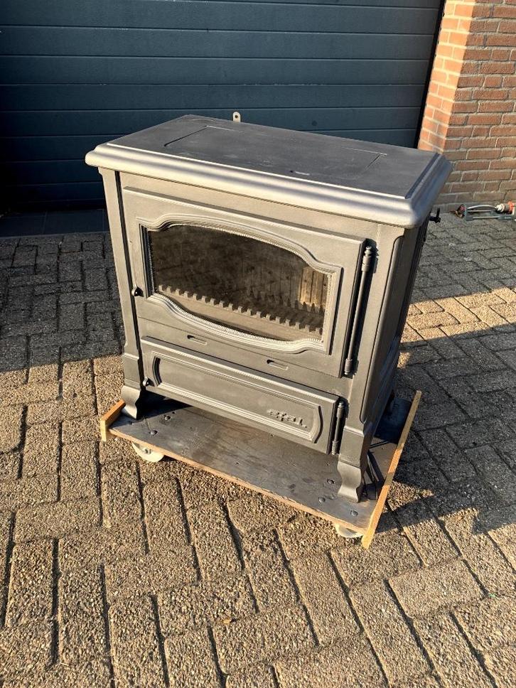 Efel Toledo houtkachel 11 kw., Huis en Inrichting, Kachels, Gebruikt, Vrijstaand, Houtkachel, Hout, Ophalen