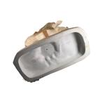 Porseleinen beeldje van Royal Dux - Jonge jongen op een ezel, Ophalen of Verzenden