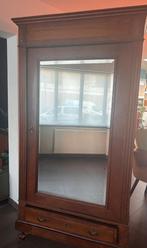 Houten halkast met spiegel, Antiek en Kunst, Ophalen