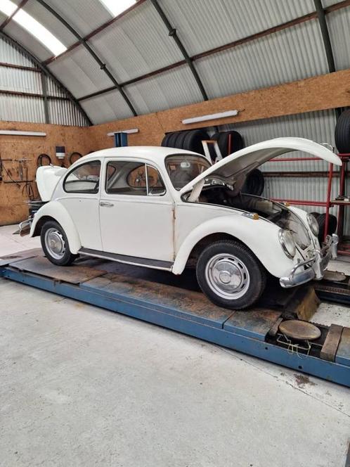 Volkswagen Beetle uit 1967, Auto's, Volkswagen, Particulier, Beetle (Kever), Benzine, Coupé, 2 deurs, Handgeschakeld, Wit, Bruin