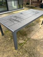 Mooie zwarte tuintafel, Tuin en Terras, Tuintafels, Ophalen, Zo goed als nieuw, Rechthoekig, Metaal