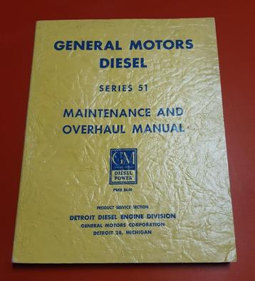 GM Detroit Diesel series 51 maintenance and overhaul manual 