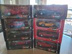 lot van 8 ferrari wagens schaal 1:24, Hobby en Vrije tijd, Ophalen of Verzenden, Zo goed als nieuw, Auto, Burago