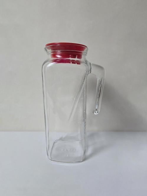 Glazen karaf met deksel 'FRIGORELLO' - Vintage - Italy, Antiek en Kunst, Antiek | Glaswerk en Kristal, Ophalen of Verzenden