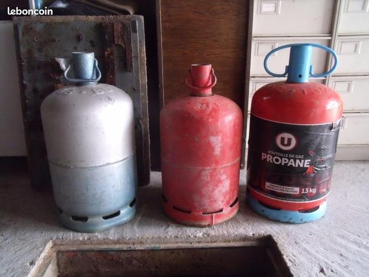 Vends 3 bouteilles de gaz (13 kg), Elektronische apparatuur, Fornuizen, Gas, Ophalen