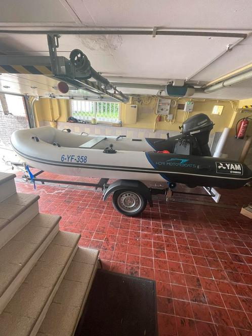 Zo goed als nieuwe rubberboot voor 6 personen, Sports nautiques & Bateaux, Canots pneumatiques, Comme neuf, Yamaha, Aluminium