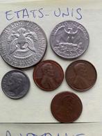Devise AMERIQUES: 32 pièces + 1 billet: USA, CA, Mexique, .., Postzegels en Munten, Munten | Amerika, Ophalen of Verzenden, Losse munt