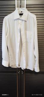 8 Witte hemden maat 43/44, katoen., Wit, Verschillende merken, Ophalen of Verzenden, Gedragen