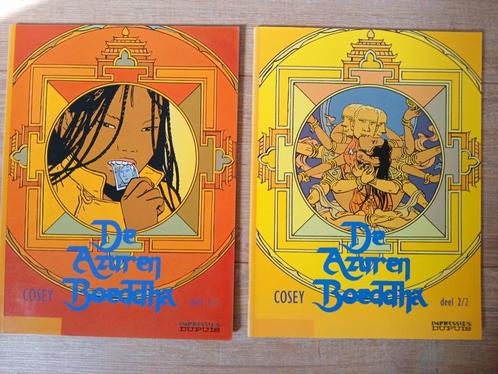 De Azuren Boeddha 1/2 en 2/2 - Cosey, Boeken, Stripverhalen, Gelezen, Complete serie of reeks, Ophalen of Verzenden