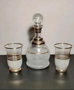 Art-déco karaf met glazen Booms glas, Ophalen of Verzenden