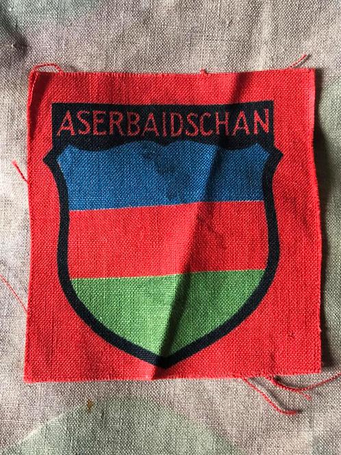 Ww2 osttruppen aserbaidschan ärmelabzeichen, Verzamelen, Militaria | Tweede Wereldoorlog, Ophalen of Verzenden