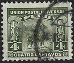 1 Postzegel Peru 1907 Diverse onderwerpen Lama, Postzegels en Munten, Ophalen of Verzenden, Gestempeld, Zuid-Amerika
