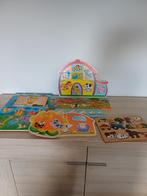 Houten inlegpuzzels, Ophalen