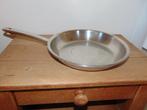 Pan inox 28 cm, Ophalen of Verzenden, Gebruikt, Inox, Koekenpan of Braadpan