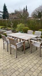 Set de jardin en teck, Jardin & Terrasse, Chaise, Salons de jardin, Utilisé, 6 places