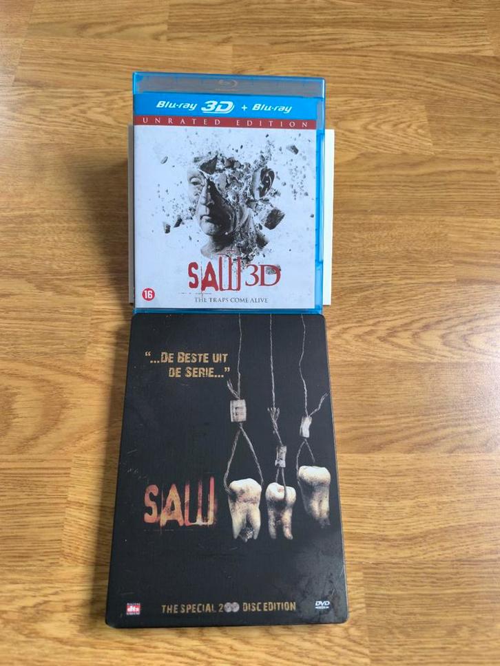 Saw 7 blu ray 3D+blu ray - Saw III steelbook dvd 2disc., Cd's en Dvd's, Blu-ray, Zo goed als nieuw, 3D, Ophalen of Verzenden