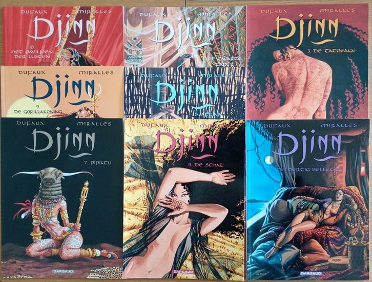 Djinn 1e druk. 2,3,4,5,6,7,9,10 Strip voor volwassen publiek, Boeken, Stripverhalen, Zo goed als nieuw, Ophalen of Verzenden