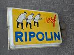Ripolin Verf Dubbelzijdig Lichtreclame Afmetingen 90 / 58 cm, Ophalen of Verzenden, Gebruikt