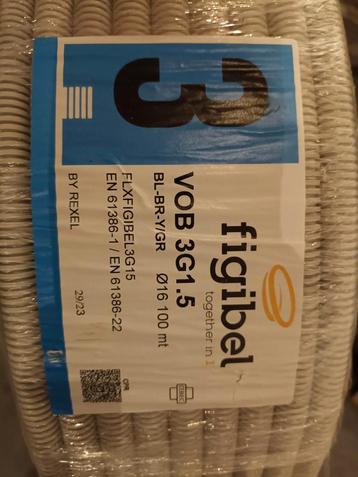 VOB 5 G 1.5 mm2 50 meter elektrische preflex kabel beschikbaar voor biedingen