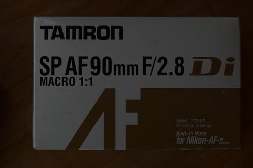 Tamron SP Di AF90mm 2.8 Macro (AF défectiueux) pour Nikon, TV, Hi-fi & Vidéo, Photo | Lentilles & Objectifs, Utilisé, Objectif macro