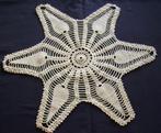 Napperon  crocheté mains, coton beige, étoile de mer, pas em, Hobby & Loisirs créatifs, Enlèvement ou Envoi, Comme neuf, Crochet