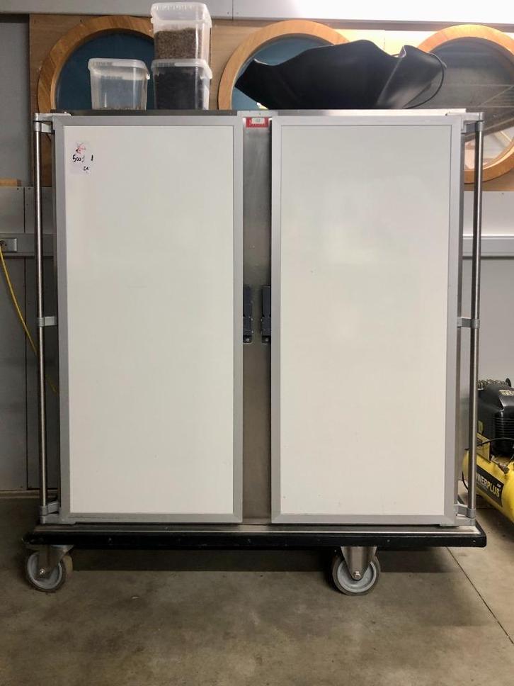 Geïsoleerde roestvrijstalen plateau kar, Zakelijke goederen, Horeca | Meubilair en Inrichting, Gebruikt, Ophalen