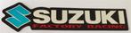 Suzuki Factory Racing metallic sticker #3