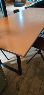 Schooltafels met houten plat, Ophalen, Gebruikt