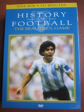 History of Football - The Beautiful Game [volle box] 3 disc beschikbaar voor biedingen