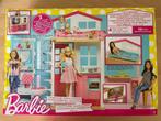 Barbie - 2 verdiepingen huis met 4 kamers, Kinderen en Baby's, Speelgoed | Poppen, Nieuw, Ophalen of Verzenden, Barbie