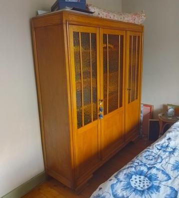 Art deco kast met glas, Antiek en Kunst, Ophalen