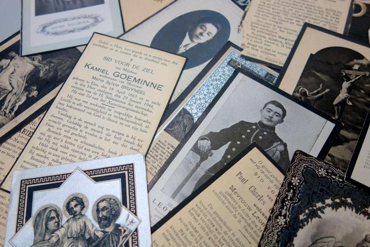 Heemkunde Vosselaar zoekt bidprentjes voor archief., Verzamelen, Bidprentjes en Rouwkaarten, Bidprentje, Ophalen