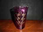 ANCIEN VERRE "Peint à la main "Col.MAUVE - NEUF, Ophalen