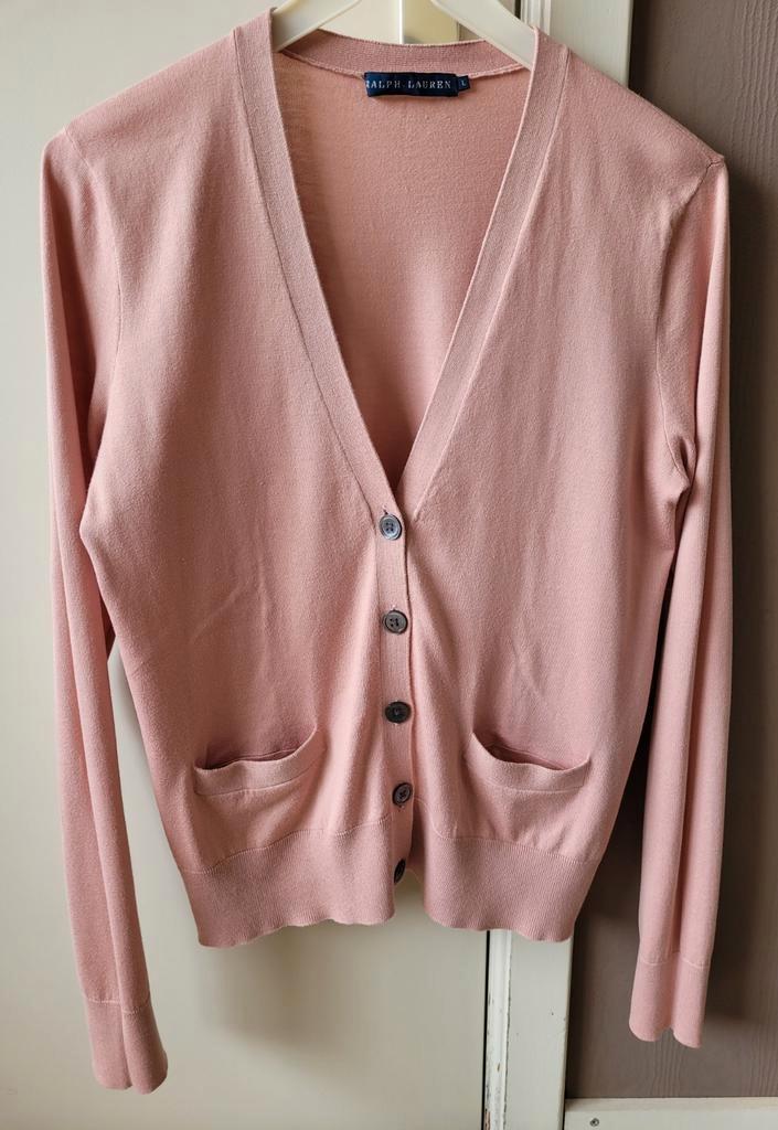 Fijne golf merk Ralph Lauren, L, Kleding | Dames, Truien en Vesten, Maat 42/44 (L), Roze, Ophalen of Verzenden